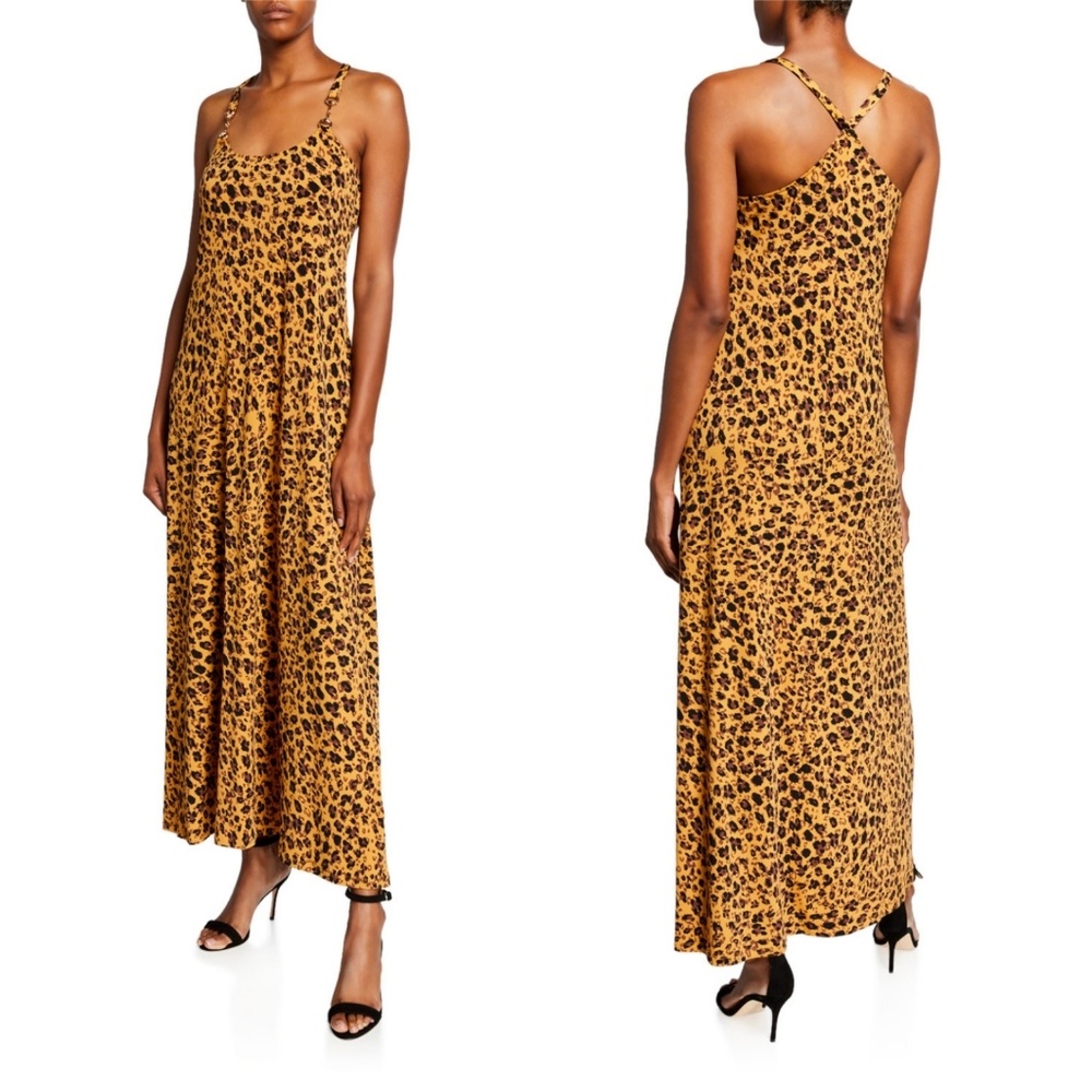 Donna Morgan Leopard Print Maxi Tank Dress